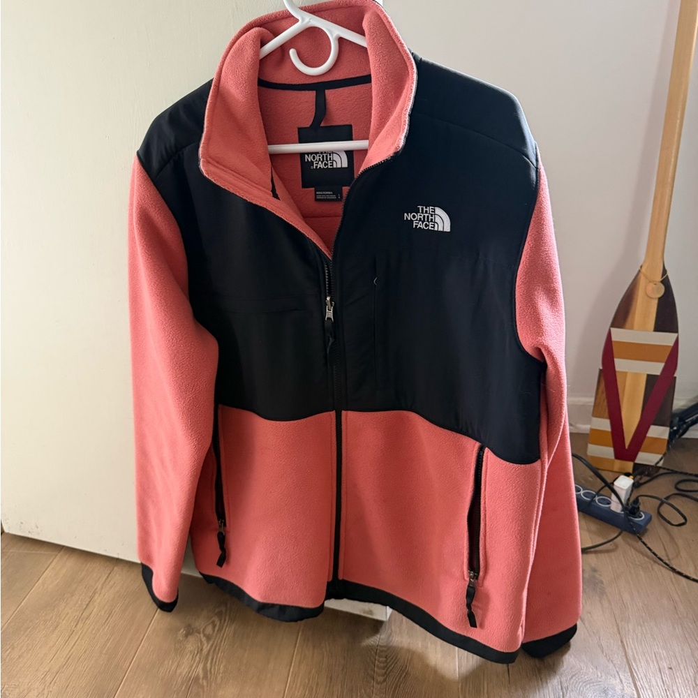 The North Face Pink and Black Fleece Denali Jacket